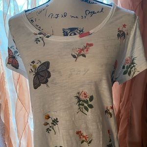 Vintage Floral Print T-shirt